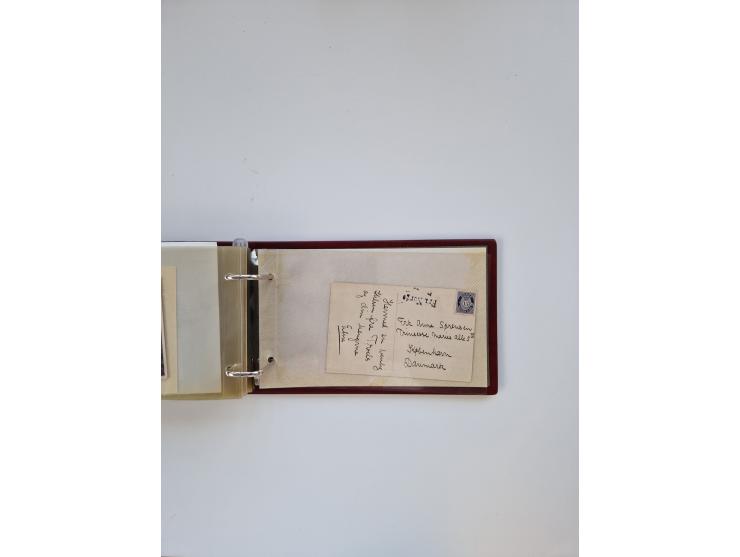 Norwegen: 1855/1980 (ca.), &nbsp;Sammlung &nbsp;mit ca. 240 Briefen, Karten und GSK mit viel Post vor 1945 mit besseren Stemp