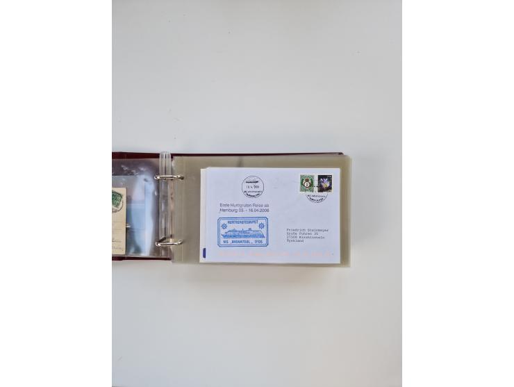 Norwegen: 1855/1980 (ca.), &nbsp;Sammlung &nbsp;mit ca. 240 Briefen, Karten und GSK mit viel Post vor 1945 mit besseren Stemp