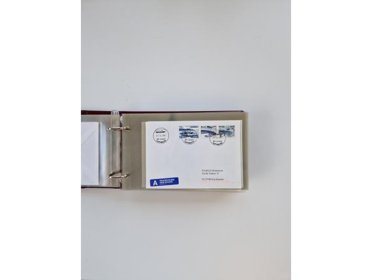 Norwegen: 1855/1980 (ca.), &nbsp;Sammlung &nbsp;mit ca. 240 Briefen, Karten und GSK mit viel Post vor 1945 mit besseren Stemp