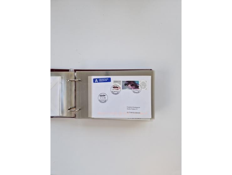 Norwegen: 1855/1980 (ca.), &nbsp;Sammlung &nbsp;mit ca. 240 Briefen, Karten und GSK mit viel Post vor 1945 mit besseren Stemp