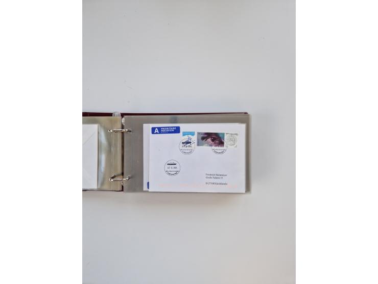 Norwegen: 1855/1980 (ca.), &nbsp;Sammlung &nbsp;mit ca. 240 Briefen, Karten und GSK mit viel Post vor 1945 mit besseren Stemp