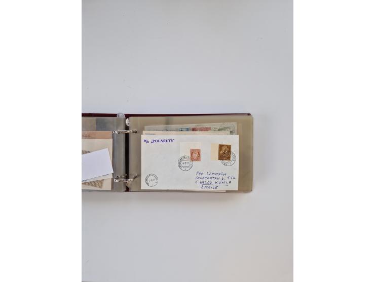 Norwegen: 1855/1980 (ca.), &nbsp;Sammlung &nbsp;mit ca. 240 Briefen, Karten und GSK mit viel Post vor 1945 mit besseren Stemp