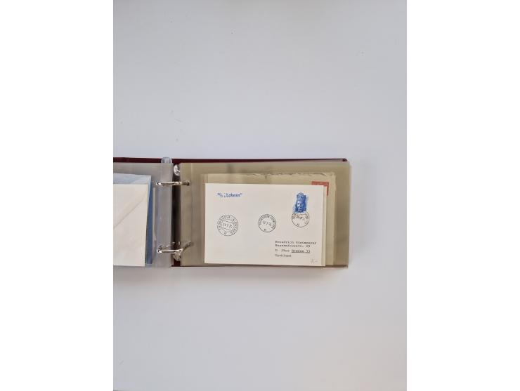 Norwegen: 1855/1980 (ca.), &nbsp;Sammlung &nbsp;mit ca. 240 Briefen, Karten und GSK mit viel Post vor 1945 mit besseren Stemp