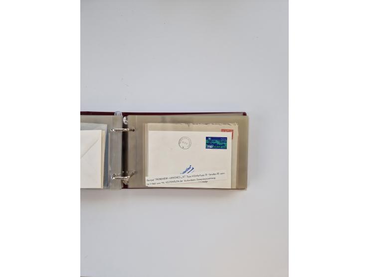 Norwegen: 1855/1980 (ca.), &nbsp;Sammlung &nbsp;mit ca. 240 Briefen, Karten und GSK mit viel Post vor 1945 mit besseren Stemp