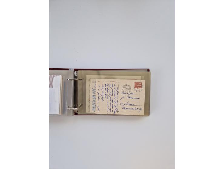 Norwegen: 1855/1980 (ca.), &nbsp;Sammlung &nbsp;mit ca. 240 Briefen, Karten und GSK mit viel Post vor 1945 mit besseren Stemp