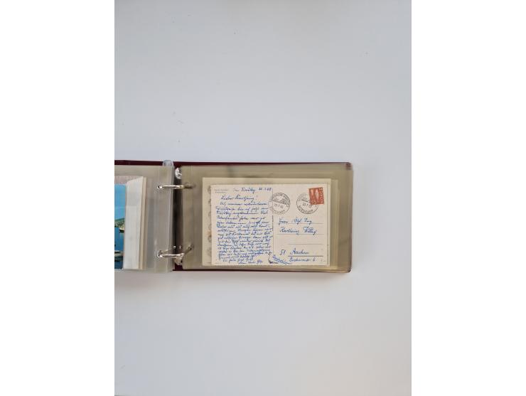 Norwegen: 1855/1980 (ca.), &nbsp;Sammlung &nbsp;mit ca. 240 Briefen, Karten und GSK mit viel Post vor 1945 mit besseren Stemp