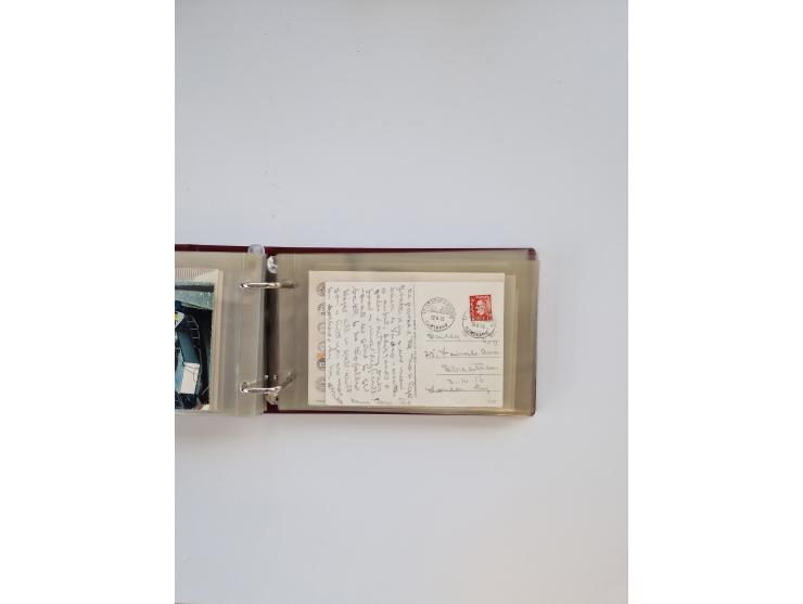 Norwegen: 1855/1980 (ca.), &nbsp;Sammlung &nbsp;mit ca. 240 Briefen, Karten und GSK mit viel Post vor 1945 mit besseren Stemp