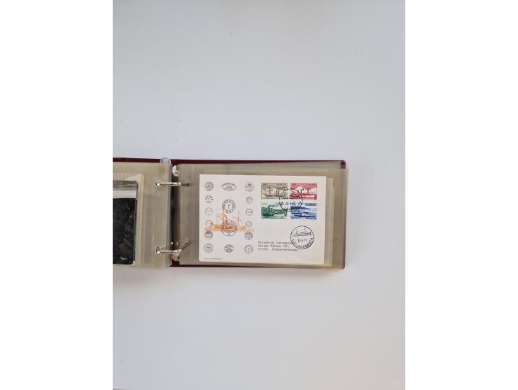 Norwegen: 1855/1980 (ca.), &nbsp;Sammlung &nbsp;mit ca. 240 Briefen, Karten und GSK mit viel Post vor 1945 mit besseren Stemp