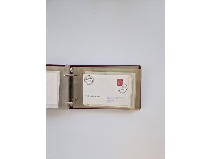 Norwegen: 1855/1980 (ca.), &nbsp;Sammlung &nbsp;mit ca. 240 Briefen, Karten und GSK mit viel Post vor 1945 mit besseren Stemp