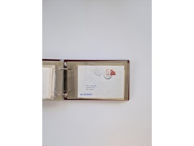 Norwegen: 1855/1980 (ca.), &nbsp;Sammlung &nbsp;mit ca. 240 Briefen, Karten und GSK mit viel Post vor 1945 mit besseren Stemp