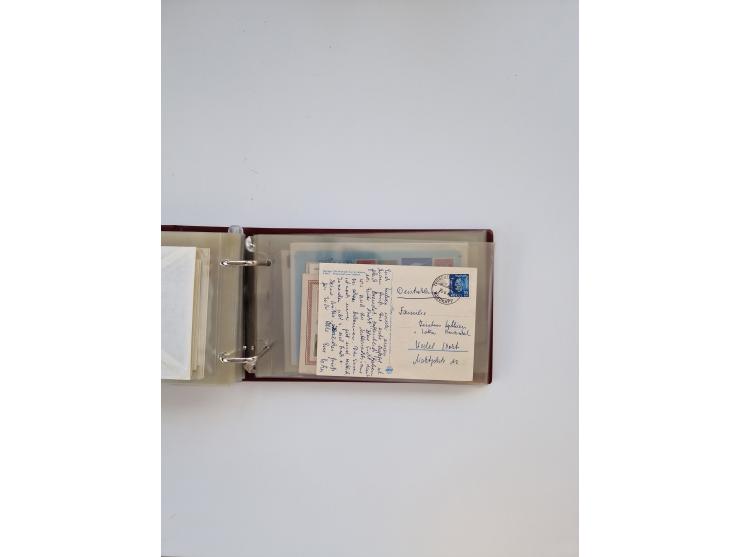 Norwegen: 1855/1980 (ca.), &nbsp;Sammlung &nbsp;mit ca. 240 Briefen, Karten und GSK mit viel Post vor 1945 mit besseren Stemp