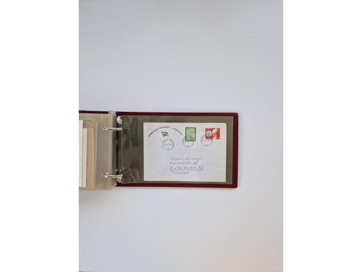 Norwegen: 1855/1980 (ca.), &nbsp;Sammlung &nbsp;mit ca. 240 Briefen, Karten und GSK mit viel Post vor 1945 mit besseren Stemp