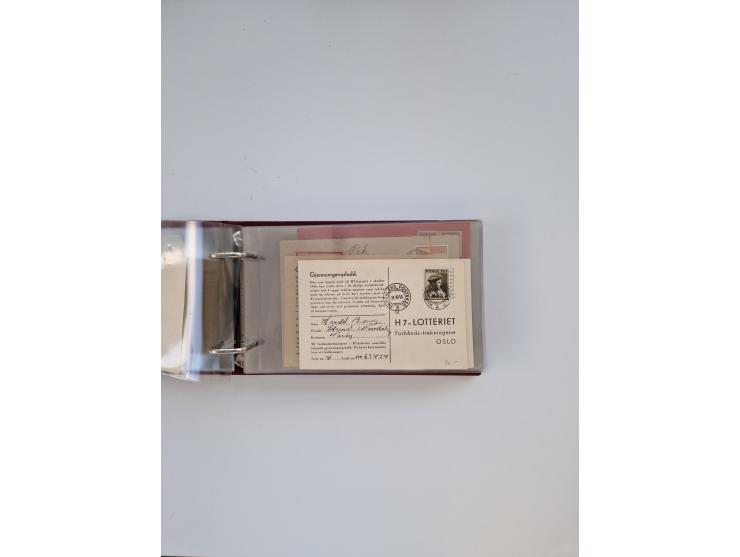 Norwegen: 1855/1980 (ca.), &nbsp;Sammlung &nbsp;mit ca. 240 Briefen, Karten und GSK mit viel Post vor 1945 mit besseren Stemp