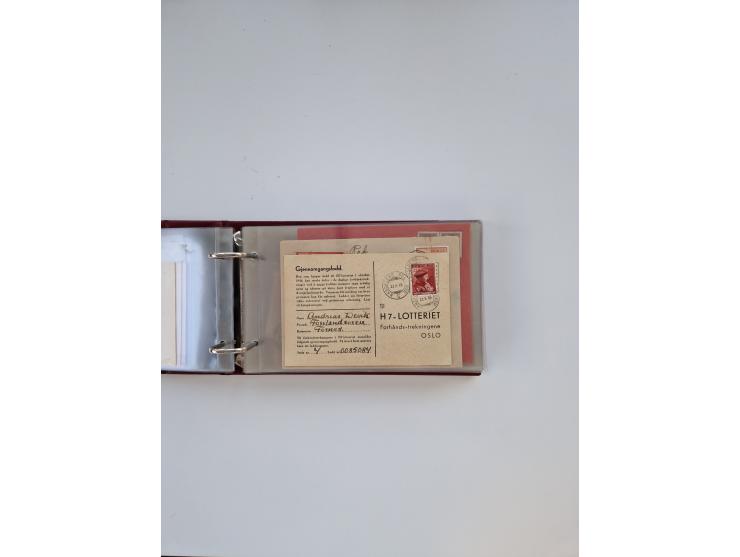 Norwegen: 1855/1980 (ca.), &nbsp;Sammlung &nbsp;mit ca. 240 Briefen, Karten und GSK mit viel Post vor 1945 mit besseren Stemp