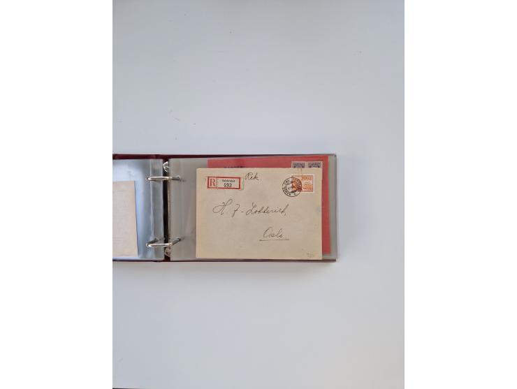 Norwegen: 1855/1980 (ca.), &nbsp;Sammlung &nbsp;mit ca. 240 Briefen, Karten und GSK mit viel Post vor 1945 mit besseren Stemp