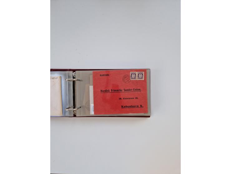 Norwegen: 1855/1980 (ca.), &nbsp;Sammlung &nbsp;mit ca. 240 Briefen, Karten und GSK mit viel Post vor 1945 mit besseren Stemp