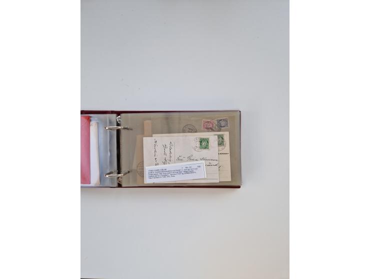 Norwegen: 1855/1980 (ca.), &nbsp;Sammlung &nbsp;mit ca. 240 Briefen, Karten und GSK mit viel Post vor 1945 mit besseren Stemp