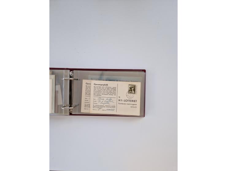 Norwegen: 1855/1980 (ca.), &nbsp;Sammlung &nbsp;mit ca. 240 Briefen, Karten und GSK mit viel Post vor 1945 mit besseren Stemp