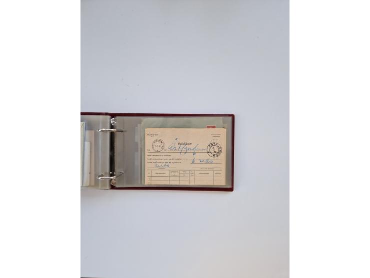 Norwegen: 1855/1980 (ca.), &nbsp;Sammlung &nbsp;mit ca. 240 Briefen, Karten und GSK mit viel Post vor 1945 mit besseren Stemp