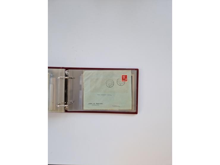 Norwegen: 1855/1980 (ca.), &nbsp;Sammlung &nbsp;mit ca. 240 Briefen, Karten und GSK mit viel Post vor 1945 mit besseren Stemp