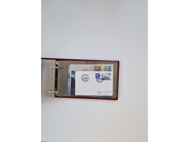 Norwegen: 1855/1980 (ca.), &nbsp;Sammlung &nbsp;mit ca. 240 Briefen, Karten und GSK mit viel Post vor 1945 mit besseren Stemp