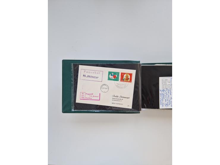 Norwegen: 1855/1980 (ca.), &nbsp;Sammlung &nbsp;mit ca. 240 Briefen, Karten und GSK mit viel Post vor 1945 mit besseren Stemp