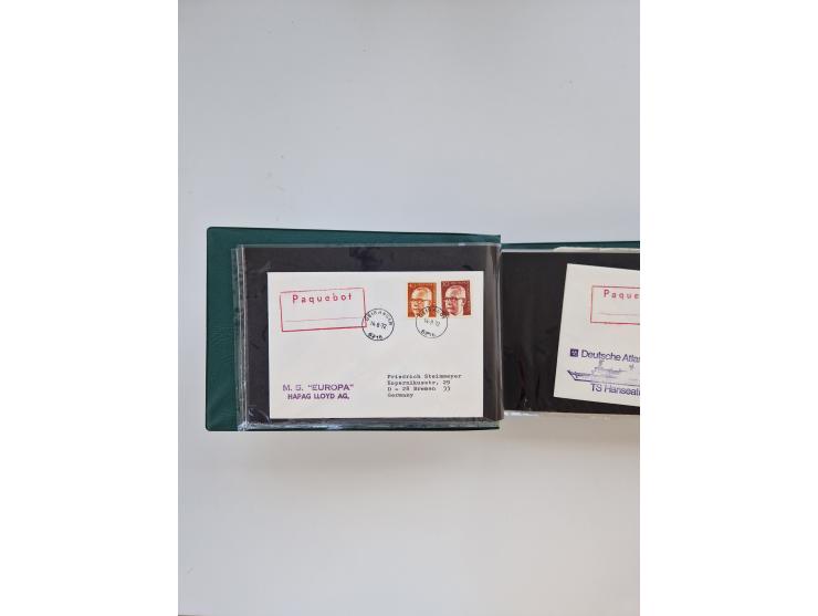 Norwegen: 1855/1980 (ca.), &nbsp;Sammlung &nbsp;mit ca. 240 Briefen, Karten und GSK mit viel Post vor 1945 mit besseren Stemp