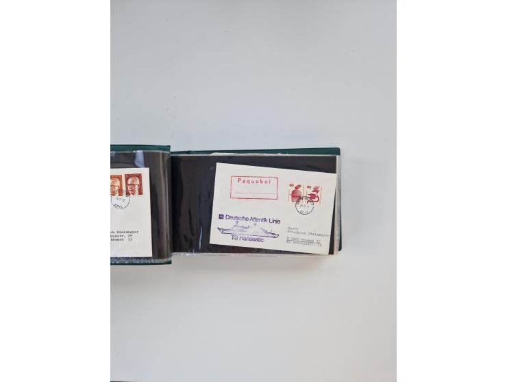 Norwegen: 1855/1980 (ca.), &nbsp;Sammlung &nbsp;mit ca. 240 Briefen, Karten und GSK mit viel Post vor 1945 mit besseren Stemp