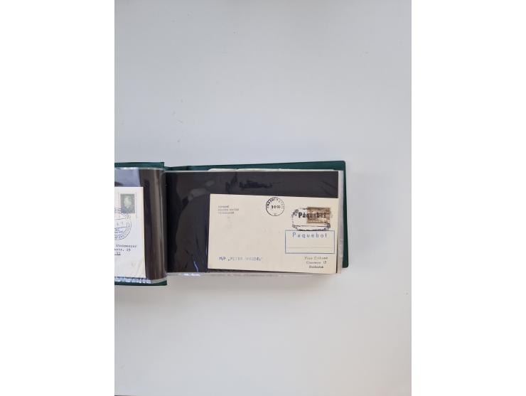 Norwegen: 1855/1980 (ca.), &nbsp;Sammlung &nbsp;mit ca. 240 Briefen, Karten und GSK mit viel Post vor 1945 mit besseren Stemp