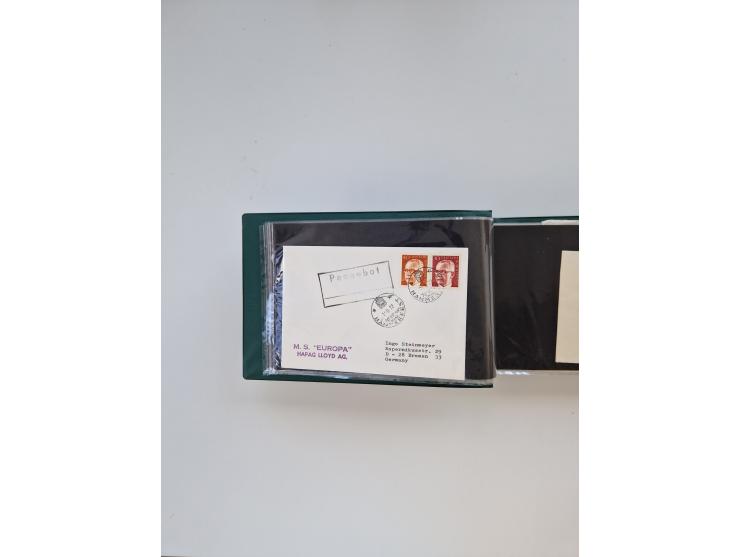 Norwegen: 1855/1980 (ca.), &nbsp;Sammlung &nbsp;mit ca. 240 Briefen, Karten und GSK mit viel Post vor 1945 mit besseren Stemp