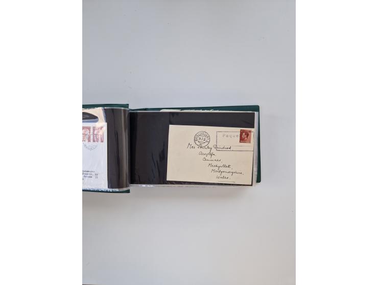 Norwegen: 1855/1980 (ca.), &nbsp;Sammlung &nbsp;mit ca. 240 Briefen, Karten und GSK mit viel Post vor 1945 mit besseren Stemp