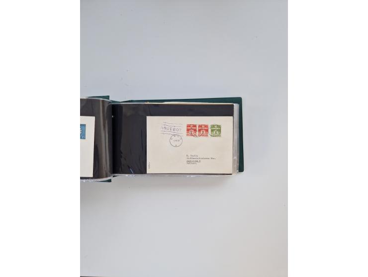 Norwegen: 1855/1980 (ca.), &nbsp;Sammlung &nbsp;mit ca. 240 Briefen, Karten und GSK mit viel Post vor 1945 mit besseren Stemp