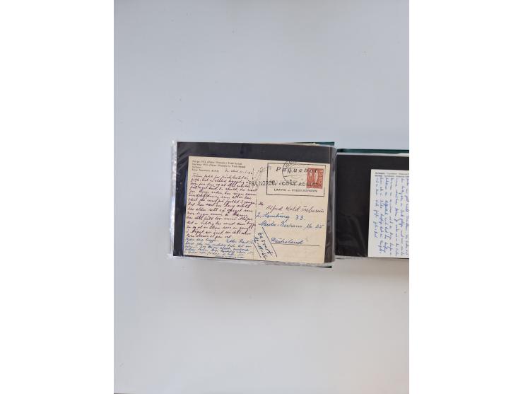 Norwegen: 1855/1980 (ca.), &nbsp;Sammlung &nbsp;mit ca. 240 Briefen, Karten und GSK mit viel Post vor 1945 mit besseren Stemp