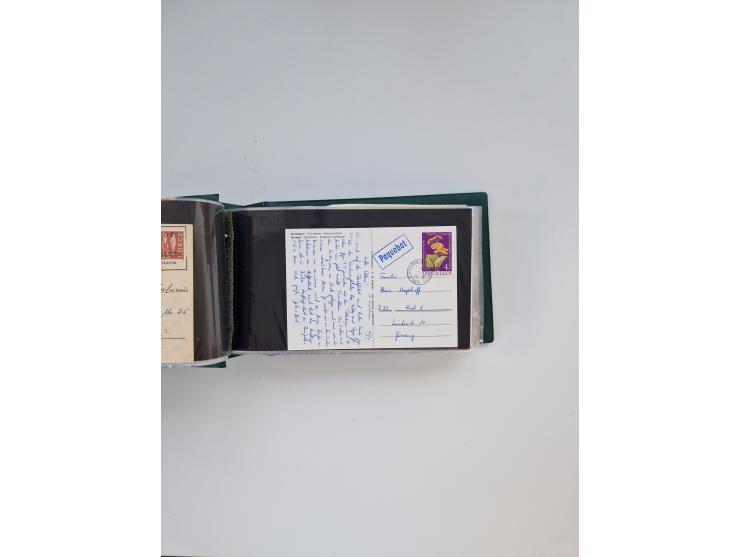 Norwegen: 1855/1980 (ca.), &nbsp;Sammlung &nbsp;mit ca. 240 Briefen, Karten und GSK mit viel Post vor 1945 mit besseren Stemp