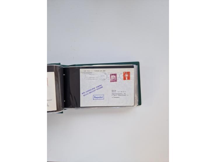 Norwegen: 1855/1980 (ca.), &nbsp;Sammlung &nbsp;mit ca. 240 Briefen, Karten und GSK mit viel Post vor 1945 mit besseren Stemp