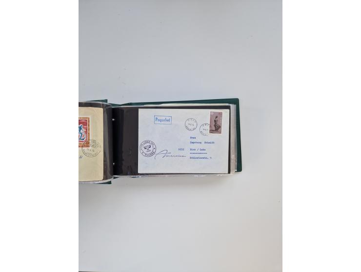 Norwegen: 1855/1980 (ca.), &nbsp;Sammlung &nbsp;mit ca. 240 Briefen, Karten und GSK mit viel Post vor 1945 mit besseren Stemp