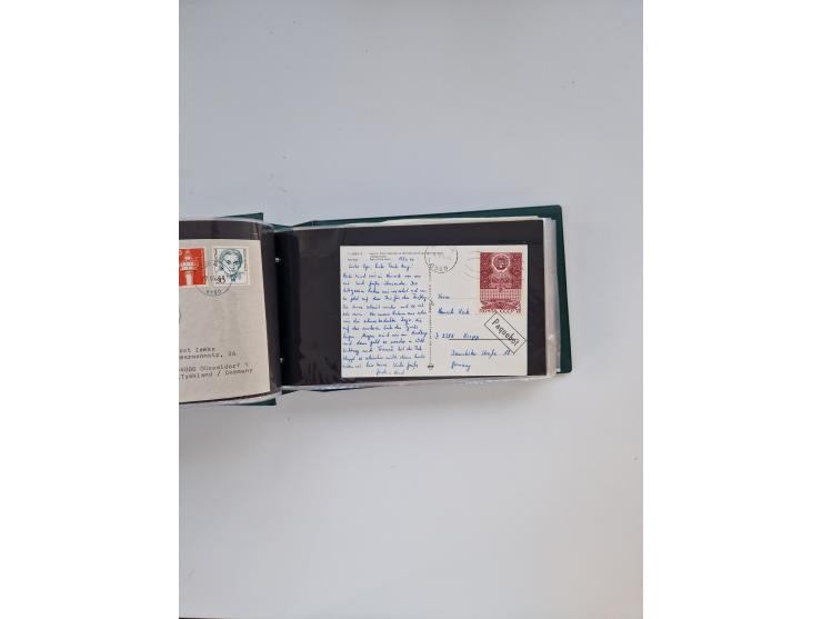 Norwegen: 1855/1980 (ca.), &nbsp;Sammlung &nbsp;mit ca. 240 Briefen, Karten und GSK mit viel Post vor 1945 mit besseren Stemp