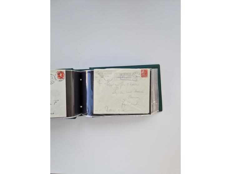 Norwegen: 1855/1980 (ca.), &nbsp;Sammlung &nbsp;mit ca. 240 Briefen, Karten und GSK mit viel Post vor 1945 mit besseren Stemp