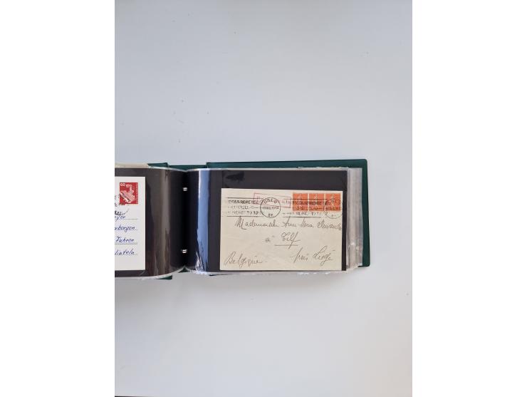 Norwegen: 1855/1980 (ca.), &nbsp;Sammlung &nbsp;mit ca. 240 Briefen, Karten und GSK mit viel Post vor 1945 mit besseren Stemp