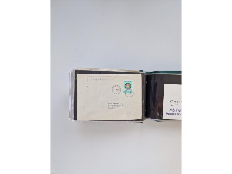 Norwegen: 1855/1980 (ca.), &nbsp;Sammlung &nbsp;mit ca. 240 Briefen, Karten und GSK mit viel Post vor 1945 mit besseren Stemp