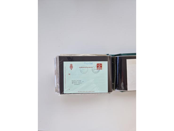 Norwegen: 1855/1980 (ca.), &nbsp;Sammlung &nbsp;mit ca. 240 Briefen, Karten und GSK mit viel Post vor 1945 mit besseren Stemp