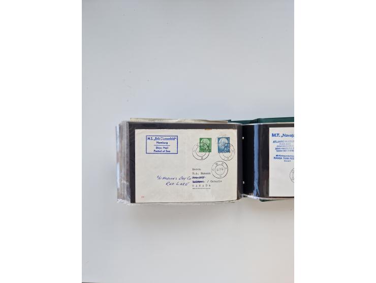 Norwegen: 1855/1980 (ca.), &nbsp;Sammlung &nbsp;mit ca. 240 Briefen, Karten und GSK mit viel Post vor 1945 mit besseren Stemp