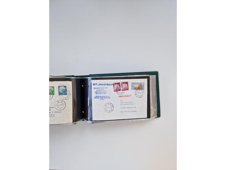 Norwegen: 1855/1980 (ca.), &nbsp;Sammlung &nbsp;mit ca. 240 Briefen, Karten und GSK mit viel Post vor 1945 mit besseren Stemp