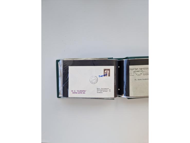 Norwegen: 1855/1980 (ca.), &nbsp;Sammlung &nbsp;mit ca. 240 Briefen, Karten und GSK mit viel Post vor 1945 mit besseren Stemp