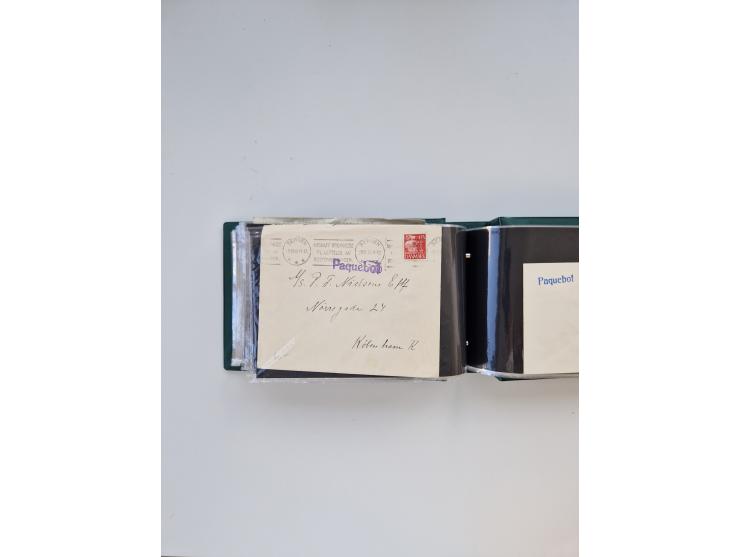 Norwegen: 1855/1980 (ca.), &nbsp;Sammlung &nbsp;mit ca. 240 Briefen, Karten und GSK mit viel Post vor 1945 mit besseren Stemp