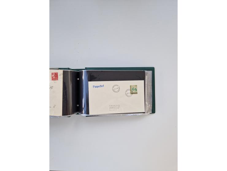 Norwegen: 1855/1980 (ca.), &nbsp;Sammlung &nbsp;mit ca. 240 Briefen, Karten und GSK mit viel Post vor 1945 mit besseren Stemp