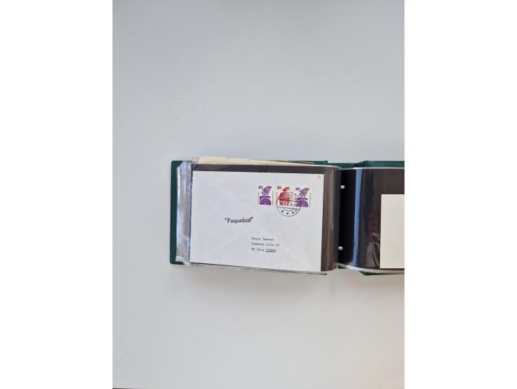 Norwegen: 1855/1980 (ca.), &nbsp;Sammlung &nbsp;mit ca. 240 Briefen, Karten und GSK mit viel Post vor 1945 mit besseren Stemp