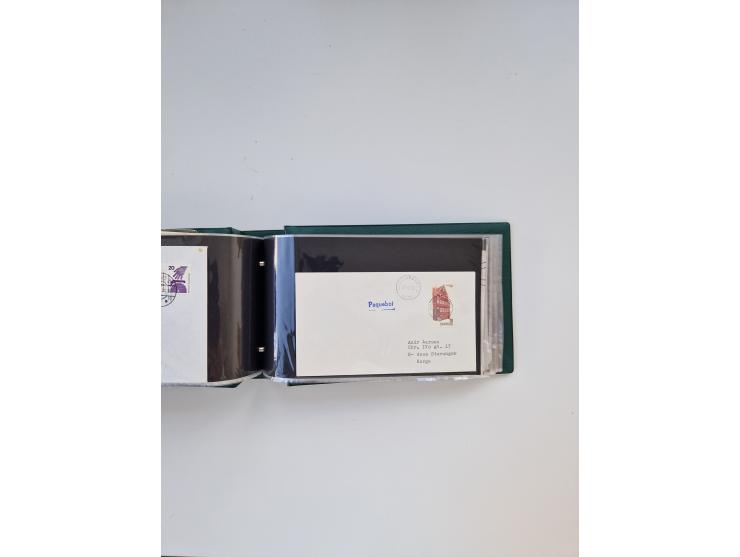 Norwegen: 1855/1980 (ca.), &nbsp;Sammlung &nbsp;mit ca. 240 Briefen, Karten und GSK mit viel Post vor 1945 mit besseren Stemp