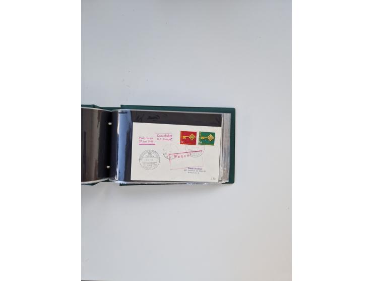 Norwegen: 1855/1980 (ca.), &nbsp;Sammlung &nbsp;mit ca. 240 Briefen, Karten und GSK mit viel Post vor 1945 mit besseren Stemp