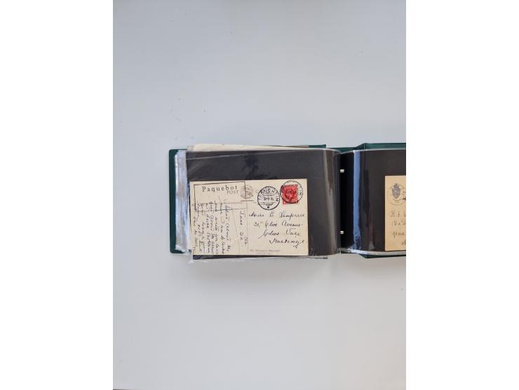 Norwegen: 1855/1980 (ca.), &nbsp;Sammlung &nbsp;mit ca. 240 Briefen, Karten und GSK mit viel Post vor 1945 mit besseren Stemp